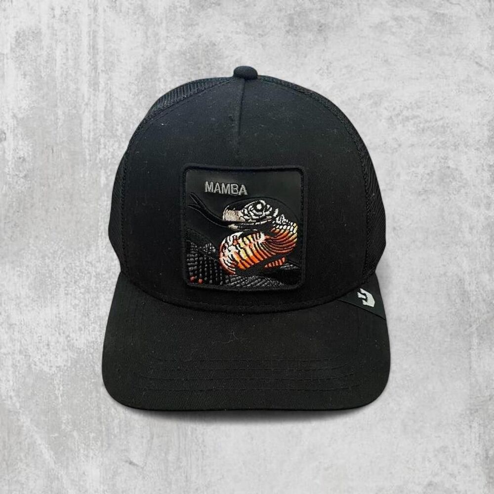 Goorin Bros. “The Mamba” Trucker Hat | Black Mamba Snake Animal Farm Cap